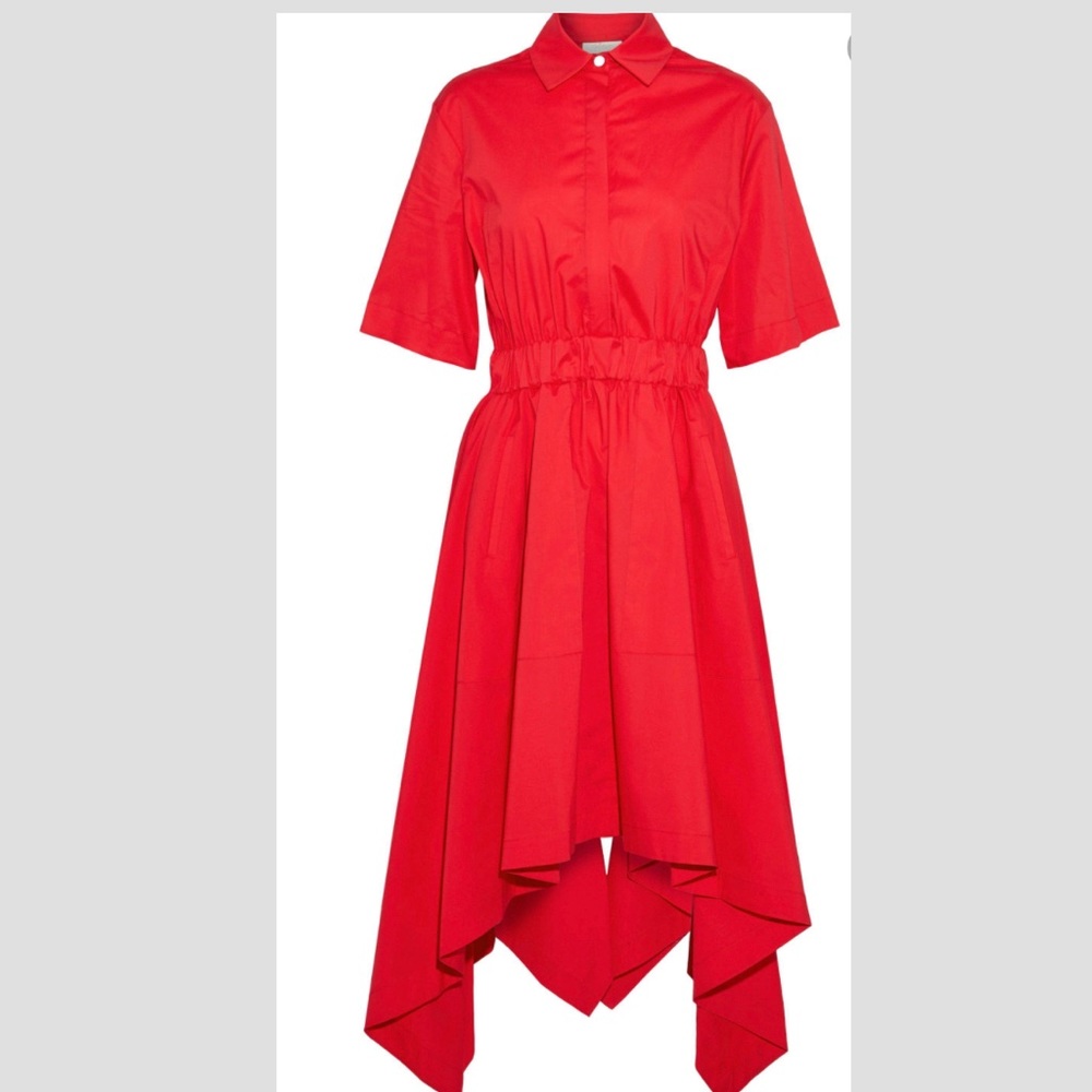 Cali red shirt dress by Petersyn